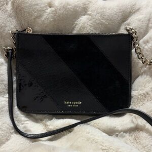 Kate Spade Black Textured Crossbody Bag